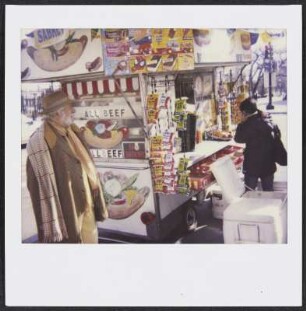 Wolfram Siebeck am Imbisswagen in Washington D.C.