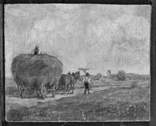 Heuwagen auf dem Heimweg