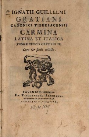 Carmina latina et italica