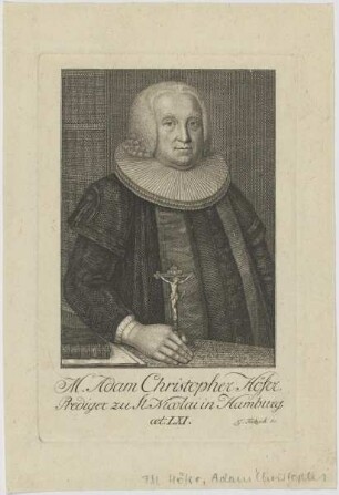 Bildnis des Adam Christopher Höfer