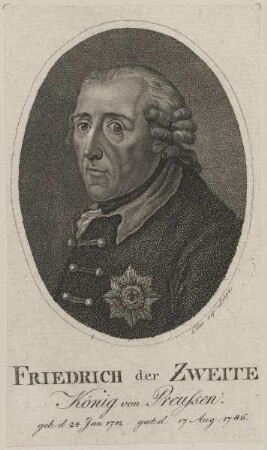 Bildnis des Friedrich der Zweite von Preussen