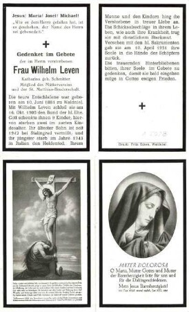 Leven, Katharina geb. Schmitter