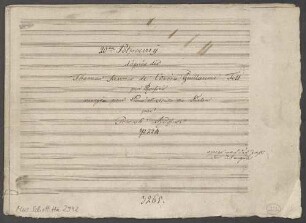 Potpourris, fl (vl), pf, op. 224, HenK 224 - BSB Mus.Schott.Ha 2942 : [title page:] 20|m|e Potpourrÿ // d'aprés dés [!] // Themes favoris de l'Opéra Guillaume Tell // par Rossini // arrangée pour Piano et Flute ou Violon // par // Joseph Küffner // op 224 // op 225 nach der Zahl // der übrigen