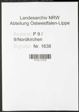 Sterberegister Standesamt Nordkirchen