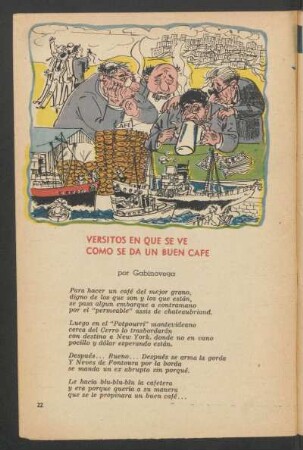 Versitos en que se ve como se da un buen café