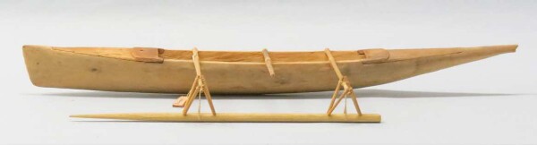 Model of an outrigger boat