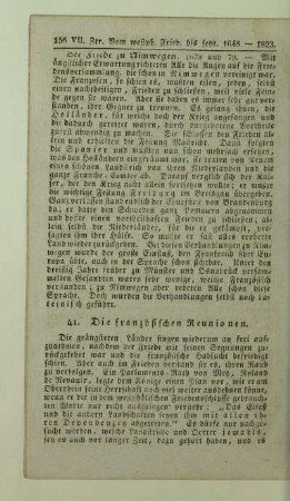 41. Die französischen Reunionen