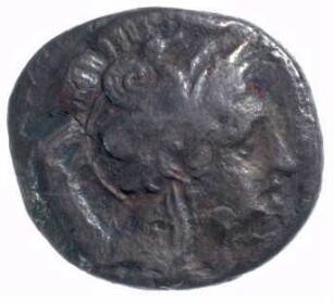 Münze, 2 Oboli, ca. 432 - 380 v. Chr.