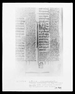 Petrus Lombardus, Commentarius in epistolas Sanct Pauli: Initialen P