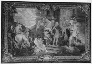 Abschied des Kurprinzen Friedrich August 2. von seinem Vater August des Starken