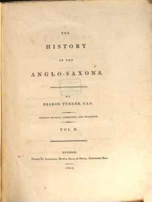 The history of the Anglo-Saxons : from the earliest period to the Norman conquest ; in three volumes. 2