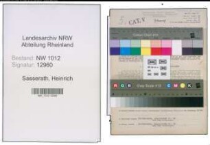 Entnazifizierung Heinrich Sasserath , geb. 17.12.1905 (Setzer)