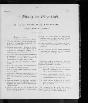 11te Sitzung