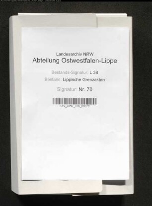 Grenze des (Paragial)amtes Brake zum Amt Varenholz