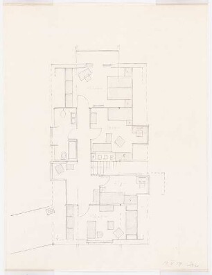 Wohnhäuser, St.Loup/Versoix (Häuser Schwebes und Platz): Haus Schwebes: Grundriss OG