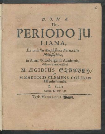 De Periodo Iuliana