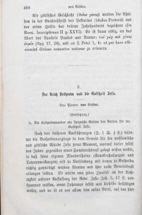 498-573 Der Teich Bethesda und die Gottheit Jesu