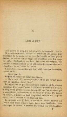 X Les Murs