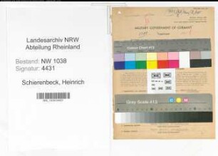 Entnazifizierung Heinrich Schierenbeck , geb. 14.05.1892 (Bahnbeamter)