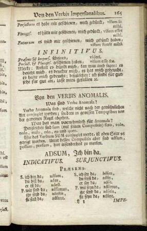 Von den Verbis Anomalis.