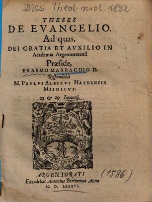 Theses De Evangelio