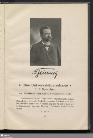 Eine Universal-Speisekarte in 3 Sprachen