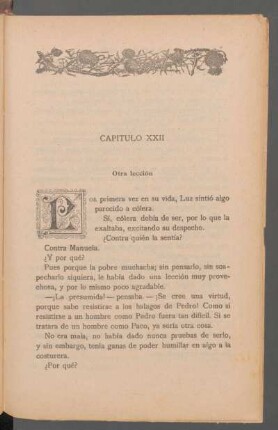 Capítulo XXII - Otra lección
