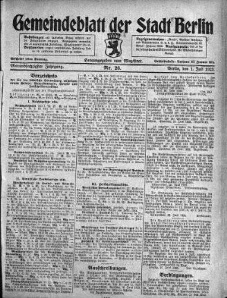1923,26: Nr. 26, 1. Juli 1923