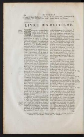 Livre Dix-Huitieme