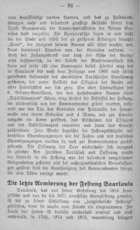 Die letzte Armierung der Festung Saarlouis.