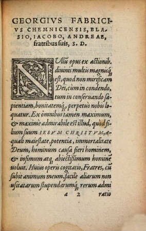 Georgii Fabricii Chemnicensis, De Historia Et meditatione mortis Christi, & de usitatis Ecclesiae Christianae festis ac temporibus, Hymnorum Libri II