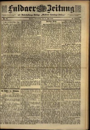 Ausgabe vom Donnerstag, den 19. Juli 1900.