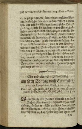 Vier und vierzigste Betrachtung am 6ten Sontag nach Trinitatis, [...]