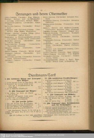 Dienstmann-Tarif