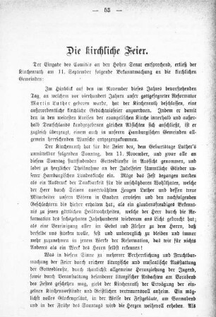 Die kirchliche Feier.