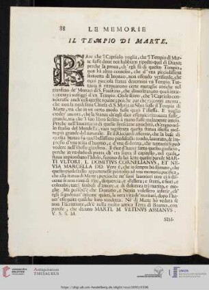 Il Tempio di Marte