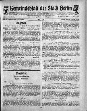 1926,14: Nr. 14, 4. April 1926