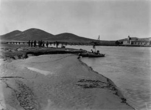 Brücke über den Rio Desaguadero : Eine Brücke über den Rio Desaguadero bei La Joya.