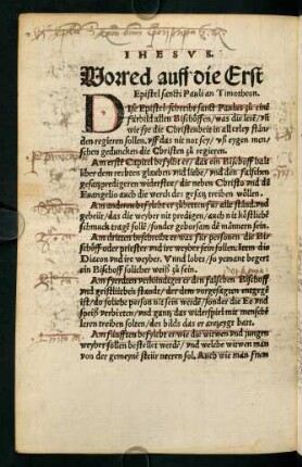 LXXXIv-LXXXVIv, Die erst Epistel sanct Pauli an Timotheon.