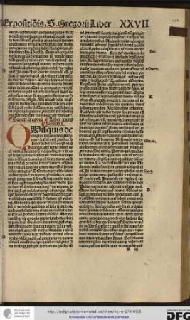 Sancti gregorii liber XXVII.