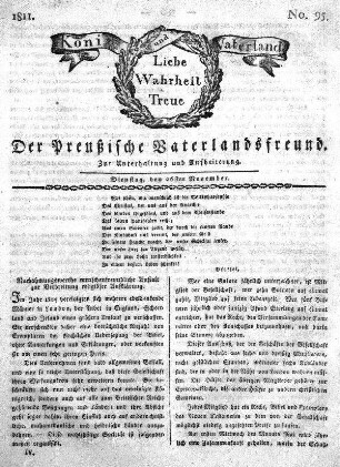 No. 95., vom 26sten November