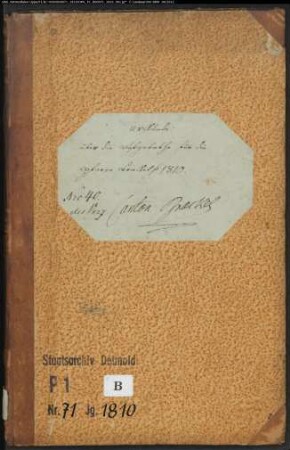 Zivilstandsregister der katholischen Gemeinde Brakel, Kreis Höxter (A 1810) (Gemeinde: Katholische Gemeinde Brakel)