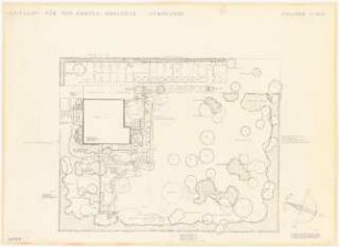Garten Graudenz, Stahnsdorf: Lageplan mit Pflanzplan 1:100