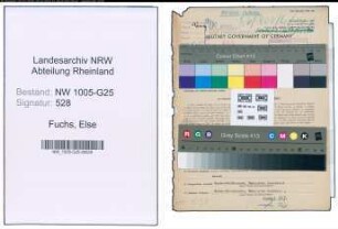 Entnazifizierung Else Fuchs , geb. 07.09.1920 (Friseuse)