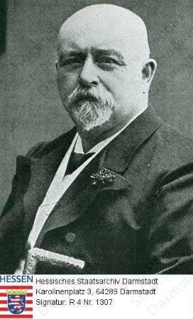 Gassner, Heinrich (1847-1905) / Porträt, sitzend, Brustbild