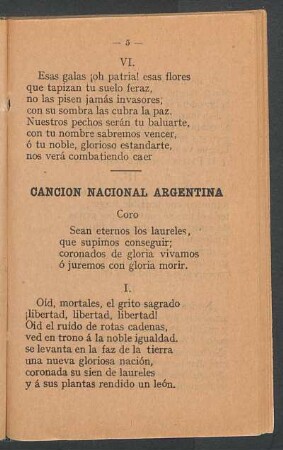Canción Nacional Argentina