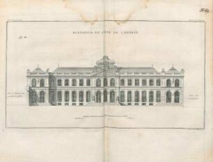 Elevation Du Côté De L'Entrée
