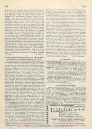463-464 Die südarabische Expedition der kaiserlichen Akademie der Wissenschaften in Wien