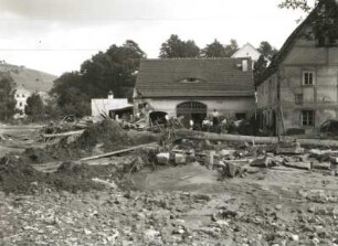 Pirna nach dem verheerenden Hochwasser vom 8. und 9. Juli 1927