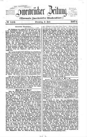 Zweibrücker Zeitung. 1872, 1872, 7 - 12
